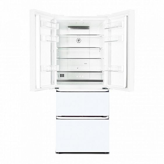 Холодильник TESLER RFD-361I WHITE GLASS