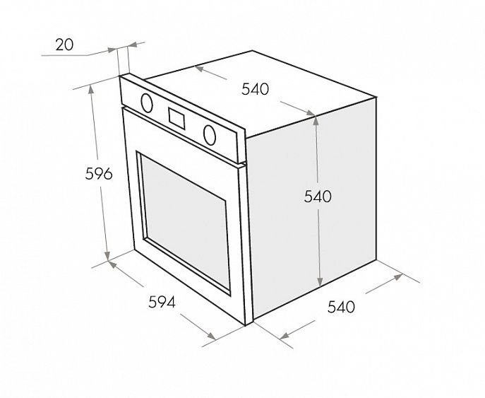 Духовой шкаф Maunfeld CEOK 656 I