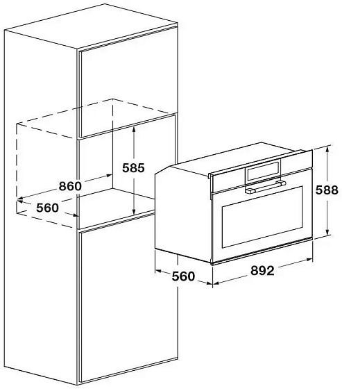 Духовой шкаф FULGOR Milano FCLO 9615 TEM 2F BK