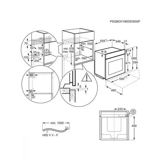 Духовой шкаф ELECTROLUX EOE9P3XT