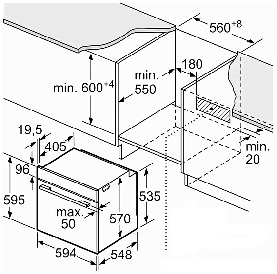 Духовой шкаф BOSCH HRG5785S6