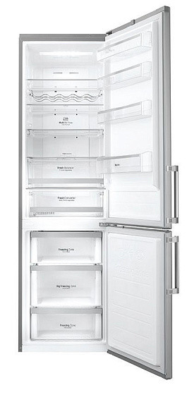 Холодильник LG GB-B60SAFFB серебристый