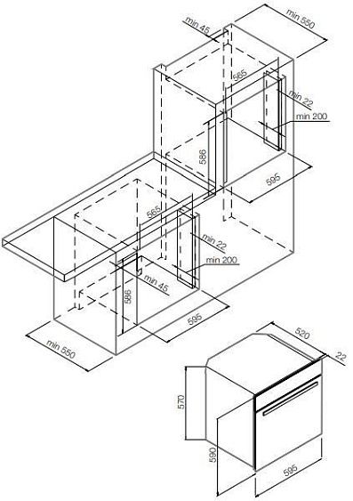 Духовой шкаф GRAUDE BE 60.0 W