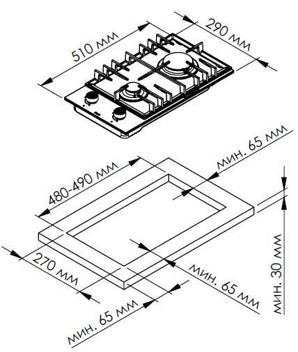 Варочная поверхность KUPPERSBERG TS 38 X
