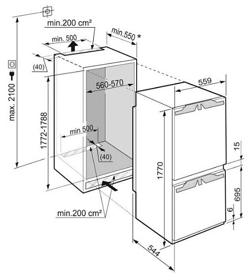 Холодильник LIEBHERR ICP 3324