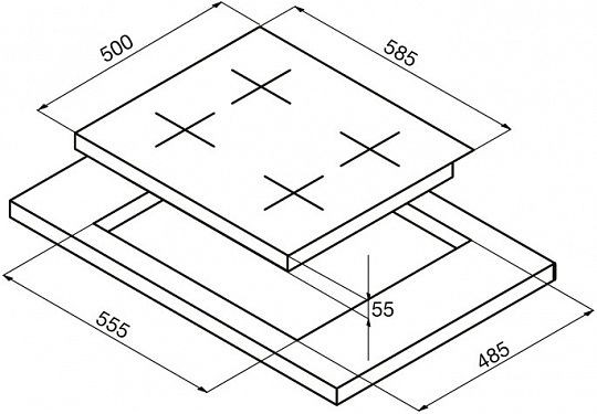 Поверхность KORTING HG 631 CTX