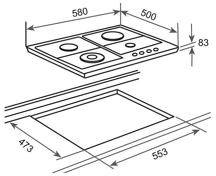 Газовая панель TEKA EH 60 4G AI AL TR CI NAT AB