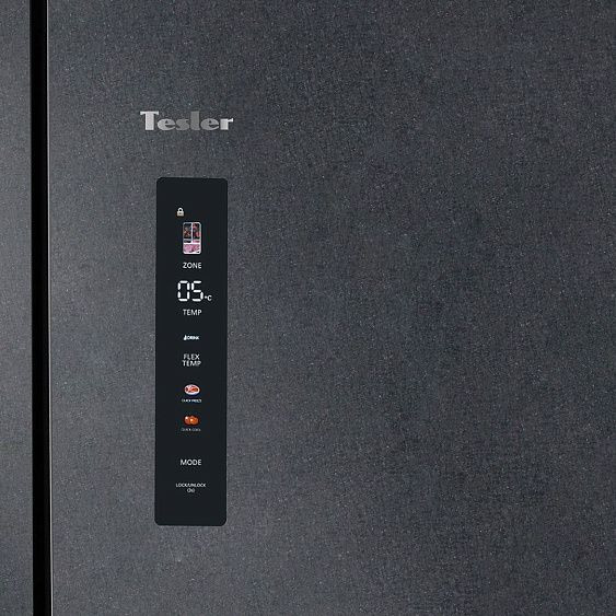 Холодильник TESLER RFD-427BI Sparkling Grey