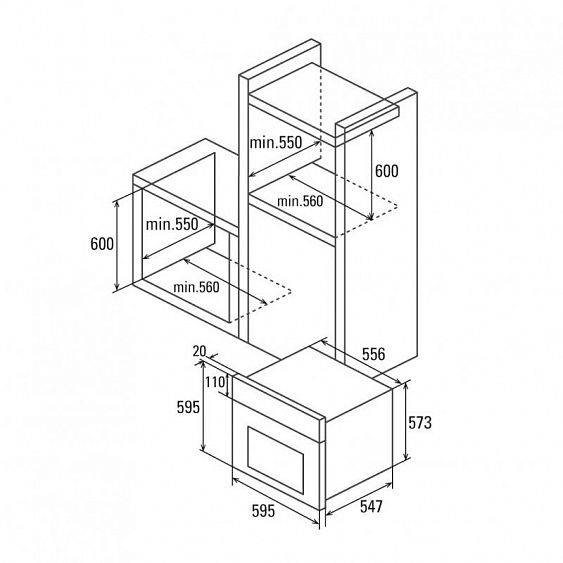 Духовой шкаф CATA MDS 7206 X