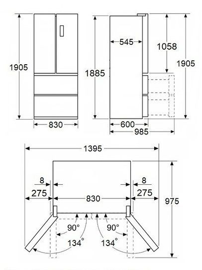 Холодильник MAUNFELD MFF190NFDPW01