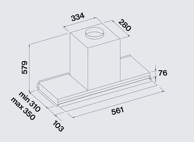 Вытяжка FALMEC VIRGOLA TOUCH NRS 60