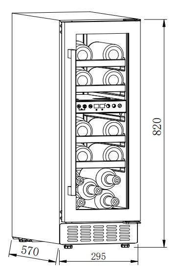 Винный шкаф ZUGEL ZCWI170DB