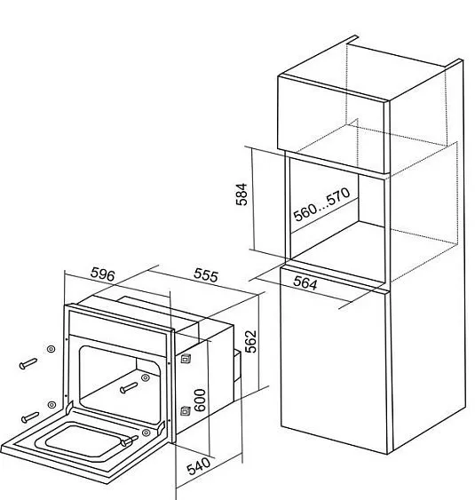 Электрический духовой шкаф ELECTRONICSDELUXE 6006.03 эшв-018