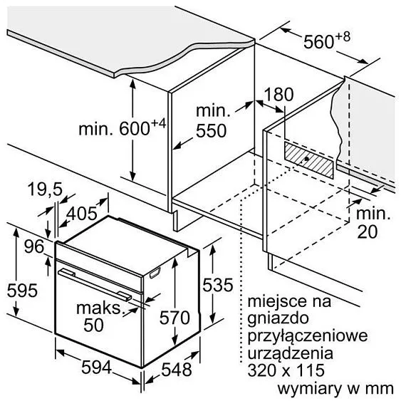 Духовой шкаф BOSCH HBG539BB6