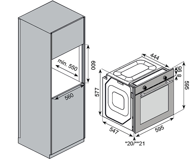 Духовой шкаф KUPPERSBERG HF 608 GR