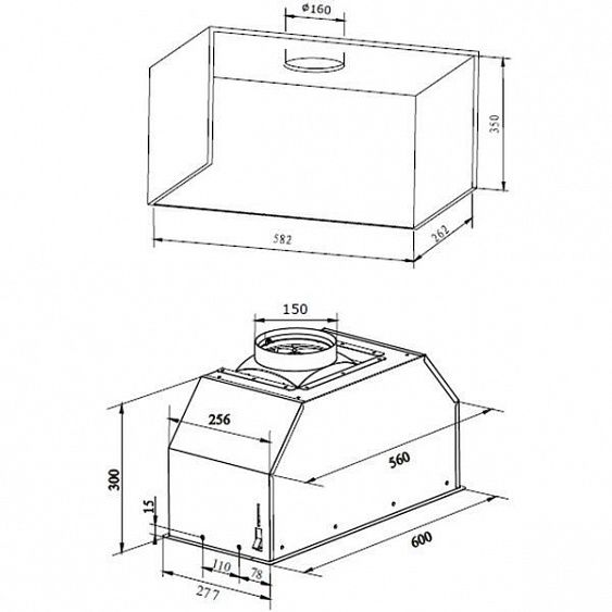 Вытяжка hansa omp6251bgh схема встраивания