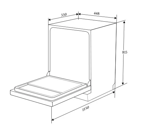 Посудомоечная машина ZUGEL ZDI450