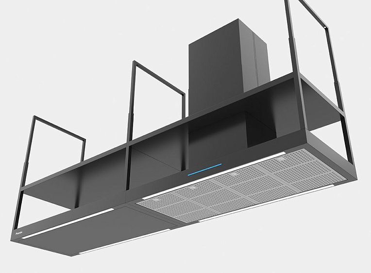Вытяжка PANDO I-894 DR/90+120 MODULO IZQ. NEGRO MATE V.1250 ECO SEC