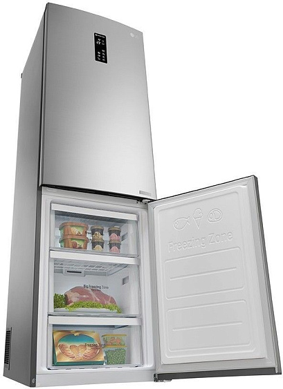 Холодильник LG GB-B59PZFZS нержавеющая сталь