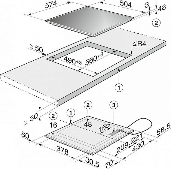 Поверхность MIELE km 6115