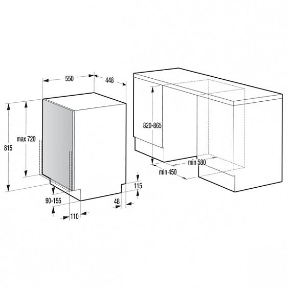 Посудомоечная машина GORENJE MGV5510