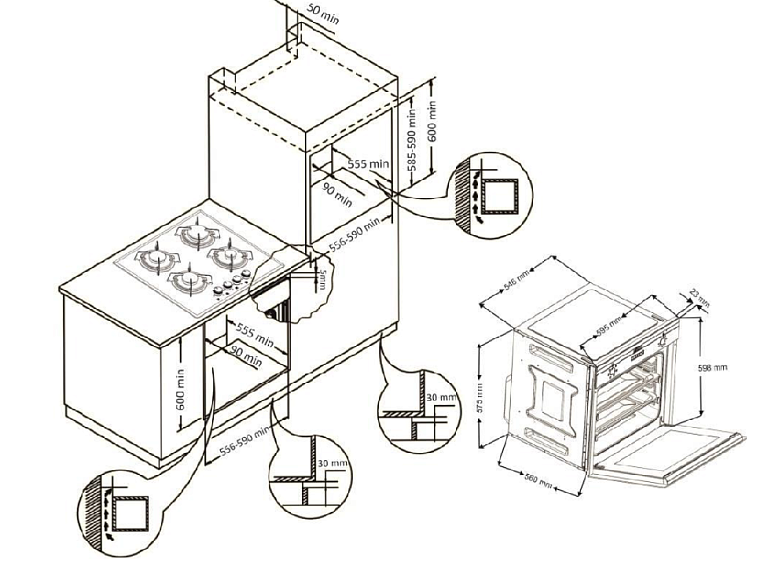 Духовой шкаф ZIGMUND & SHTAIN en 107.611 x