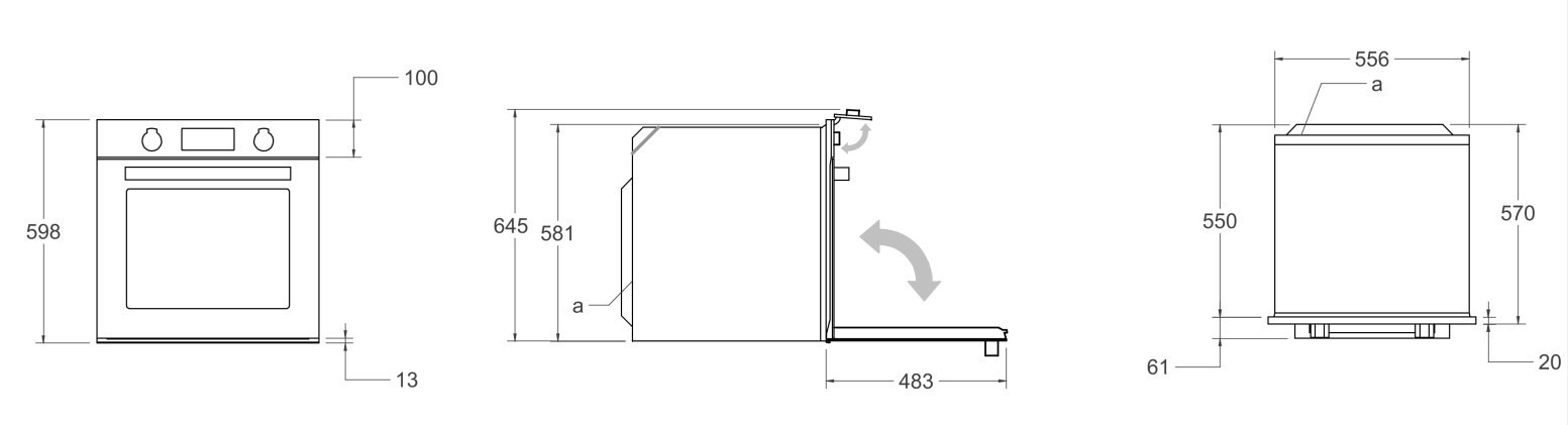 Духовой шкаф BERTAZZONI FMOD6117CTB1
