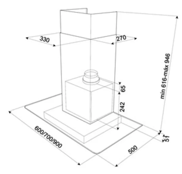 Вытяжка TEKA dg3 60 стекло