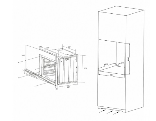 Духовой шкаф CANDY COXK06LNBB