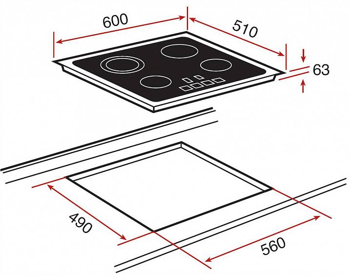 Электрическая поверхность TEKA trs 645