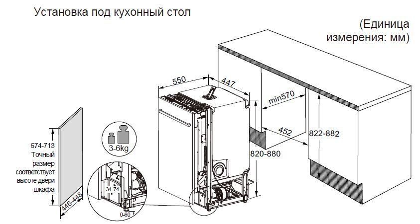 Haier dw10 198bt3ru схема встраивания