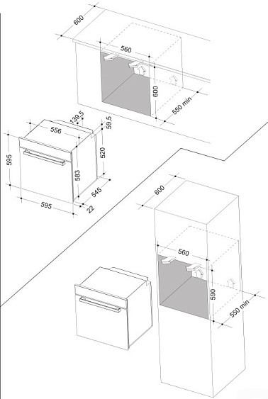 Духовой шкаф DELONGHI NSM 7 NL RF RUS