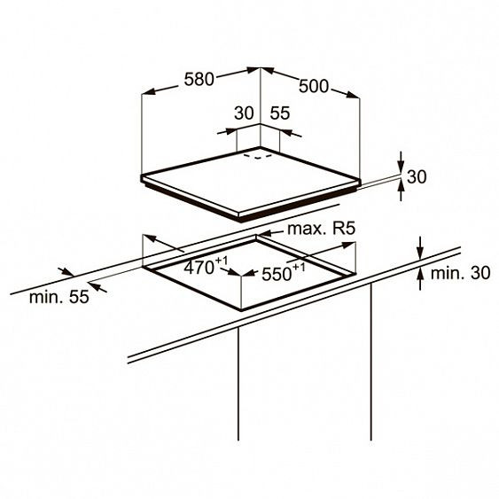 Поверхность ZANUSSI zgm 62444 xa