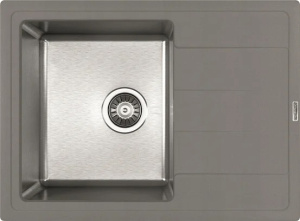 Кухонная мойка FLORENTINA Комби 650 серый шелк (21.390.B0650.307)