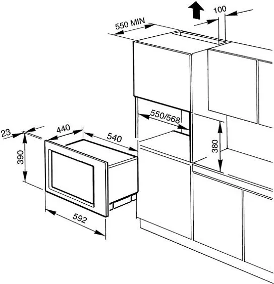 Микроволновая печь SMEG fme24n-2