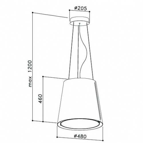 Вытяжка SIRIUS SILT28 white