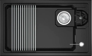 Кухонная мойка GRANULA 7309RU шварц