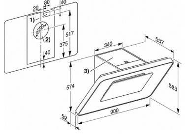 Вытяжка MIELE DA6996W BRWS бриллиантовый белый