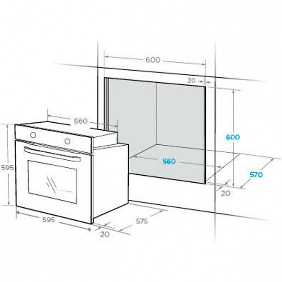 Духовой шкаф midea mo78101cgb схема встраивания