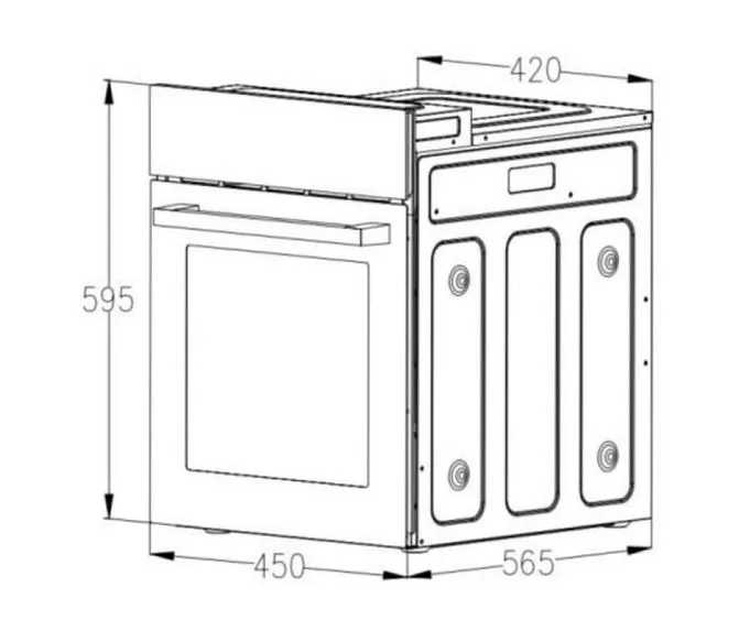 Духовой шкаф AKPO PEA 45SSD02 BL