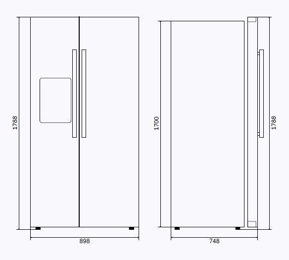 Холодильник ILVE RT 9020 SBS/BK