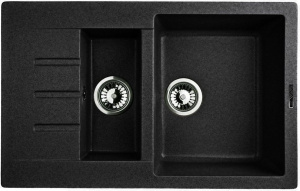 Кухонная мойка LAVA d.2  (basalt чёрный)
