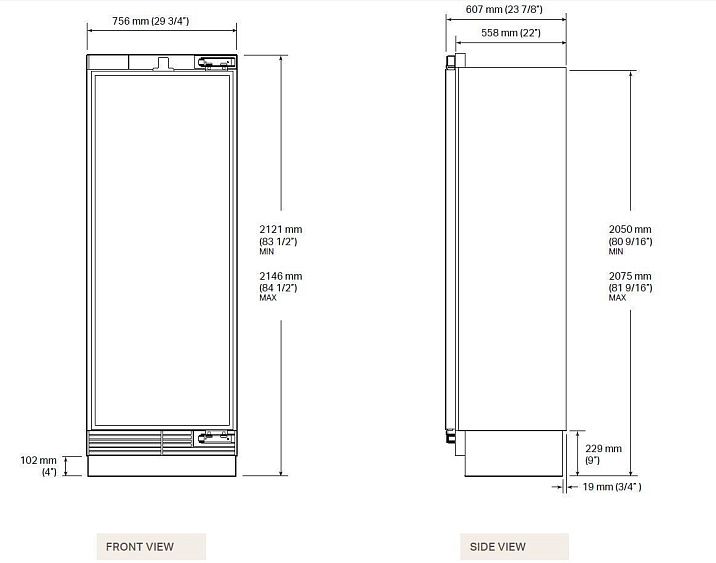 Холодильник SIGNATURE SKSCR3011P