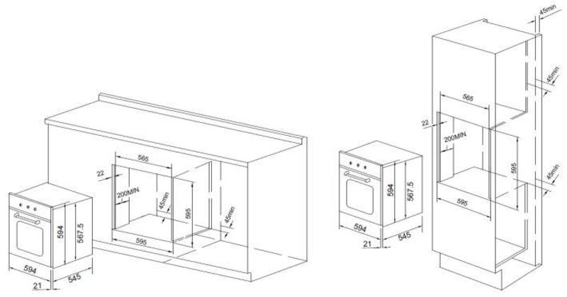 Духовой шкаф GRAUDE BE 60.3 W
