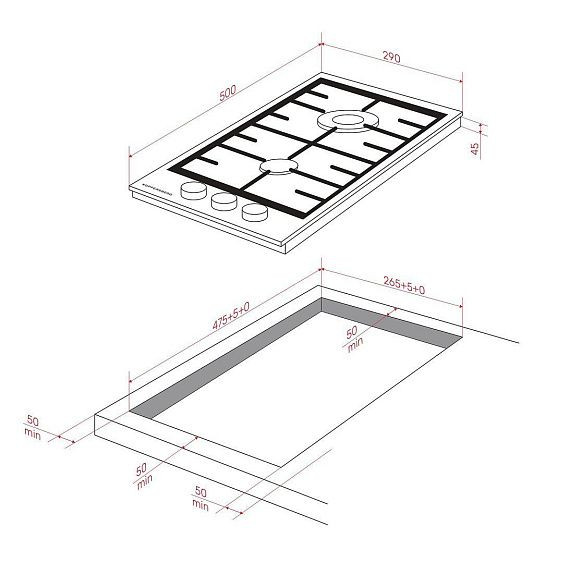 Варочная поверхность KUPPERSBERG FS 36 X