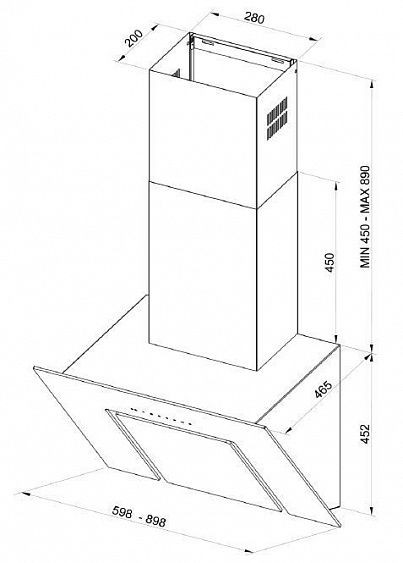 Вытяжка KUPPERSBERG f 651 w