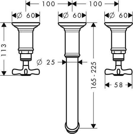 Смеситель AXOR Montreux 16532820