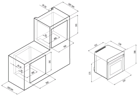 Духовой шкаф Fornelli FG 60 Fortuna IX нержавеющая сталь