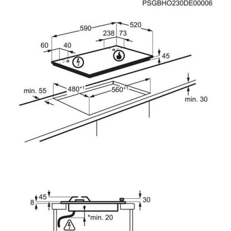 Варочная поверхность ELECTROLUX KGG643753K