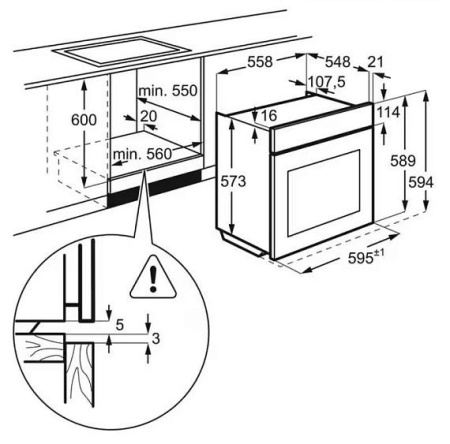 Духовой шкаф ELECTROLUX EOD6F77WZ
